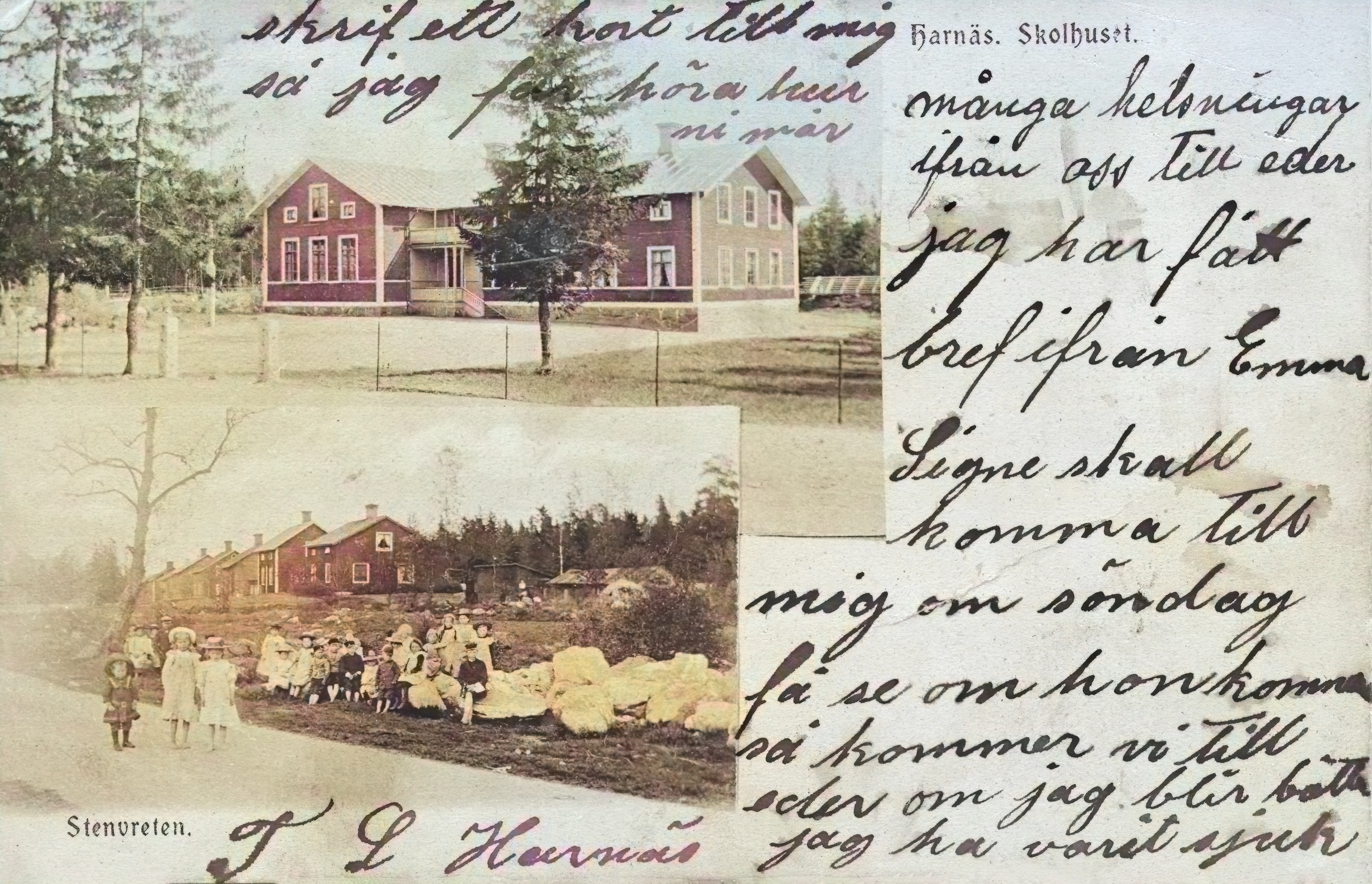 Skolhuset samt Stenvreten Harnäs